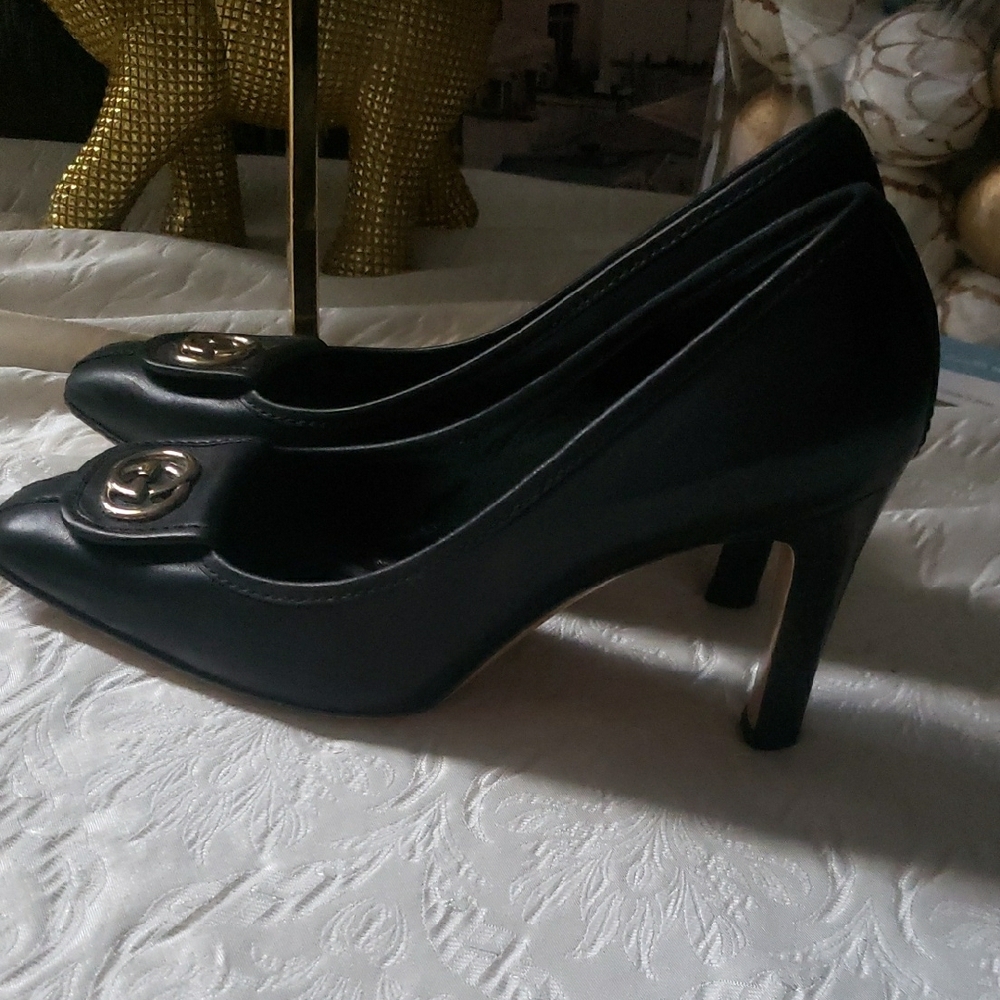 Gucci Block High Heels Sz 7 - Picture 5 of 10